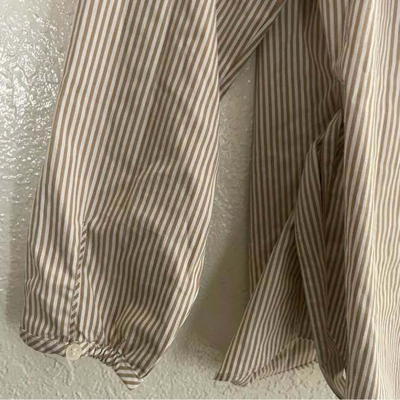 J Crew Cotton Stripe Wrap Top Size S/P - Picture 8 of 8